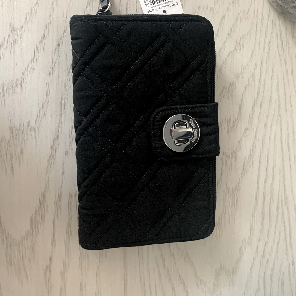 Vera Bradley black wallet NWT